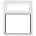 Crystal uPVC White Top Hung Opener Clear Double Glazed Fixed Light Window - 1190 x 965mm