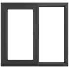 Crystal uPVC Grey Left Hung Clear Double Glazed Fixed Light Window - 1190 x 1040mm