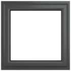 Crystal uPVC Grey Top Opener Clear Double Glazed Window - 820 x 820mm