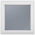 Crystal uPVC White Top Opener Obscure Double Glazed Window - 820 x 820mm