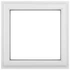 Crystal uPVC White Top Opener Clear Double Glazed Window - 610 x 610mm
