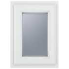 Crystal uPVC White Top Opener Obscure Double Glazed Window - 440 x 610mm