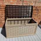 Samuel Alexander 335L Rattan Style Storage Box - Dark Brown
