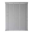 New Edge Blinds Light Grey Faux Wood Venetian Blind With Tapes 105cm x 200cm