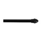 New Edge Blinds 13mm Extendable Metal Curtain Cafe Rods(black Caf Rod 55cm - 85cm)