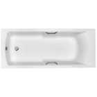 Carron Axis Single Ended No Tap Hole Twin Grip Carronite Bath with Front Bath Panel - Various Sizes