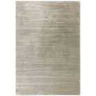 Asiatic Kuza 080X150Cm Plain Stripe Khaki Rug