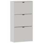 Vida Designs 3 Drawer Shoe Cabinet - White
