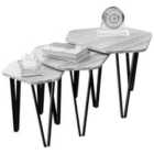 Vida Designs Brooklyn Nest Of 3 Tables - Grey