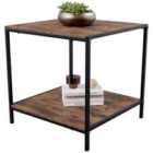 Vida Designs Brooklyn End Table - Dark Wood