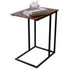 Vida Designs Brooklyn Side Table - Dark Wood