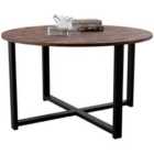 Vida Designs Brooklyn Round Coffee Table - Dark Wood