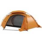 Outsunny Camping Tent Dome Tent w/ Removable Rainfly for 1-2 Man, Orange
