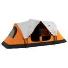 Outsunny 2 Room Camping Tent w/ Waterproof Rainfly - Orange