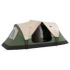 Outsunny 2 Room Camping Tent w/ Waterproof Rainfly - Green