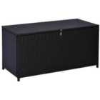 Outsunny Large Rattan Outdoor Storage Box