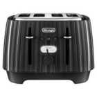 Delonghi 4 Slice Ballerina Toaster Black
