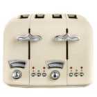 Delonghi 4 Slice Argento Toaster Beige