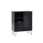 Julian Bowen Murano 2 Door 2 Drawer Sideboard - Matt Black