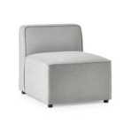 Julian Bowen Lago Combination Sectional Sofa Single Seat Section - Grey