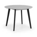 Julian Bowen Casa Round Dining Table - Grey/Black