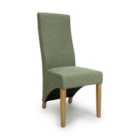 2 x Baxter Weave Green Dining Chair