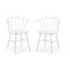 Julian Bowen Set Of 2 Modena Dining Chairs - White