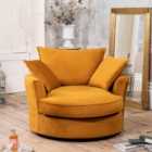 Artemis Home Havana Velvet Swivel Base Cuddle Chair - Orange