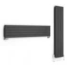 Terma Radiator, Forte (double Panel) 1800/366, Metallic Grey