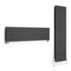 Terma Radiator, Forte (double Panel) 1800/440, Metallic Grey