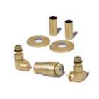 Terma Accessory Valves Terma (vario) Vision, 3-axis (corner) TRVs Set, Right Sided, w/ Pipe Masking, Brass