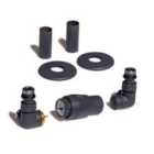 Terma Accessory Valves Terma (vario) Vision, 3-axis (corner) TRVs Set, Left Sided, w/ Pipe Masking, Modern Grey