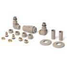 Terma Accessory Valves Terma (vario) Vision, 3-axis (corner) TRVs Set, Right Sided, w/ Pipe Masking, Quartz Mocha