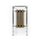 Terma Cast Iron Towel Rail, Plain Towel Rail 900X490 , Antique Brass & Chrome Surround