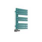 Terma Heated Towel Rail, WARP S 655/500, RAL 5018 (Matt) Teal