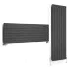 Terma Radiator, Forte (single Panel) 1800/588, Metallic Grey