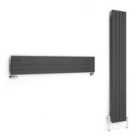 Terma Radiator, Forte (single Panel) 1800/292, Metallic Grey