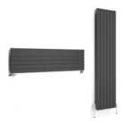 Terma Radiator, Forte (single Panel) 1800/440, Metallic Grey