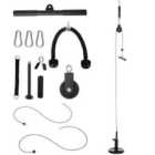 Sportnow Cable Pulley System, Lat Pull Down System With Diy Loading Weight Pin