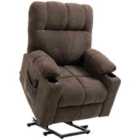 HOMCOM Heavy Duty Riser And Recliner Chair Lift Chair For The Elderly, Brown