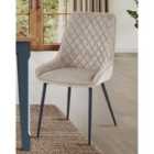 Molly and Milo London Cobalt Crest Collection Dining Chair - Mink (pack Of Two)