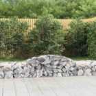 vidaXL Arched Gabion Baskets 6 pcs 300x50x40/60 cm Galvanised Iron