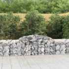 vidaXL Arched Gabion Baskets 6 pcs 300x50x60/80 cm Galvanised Iron