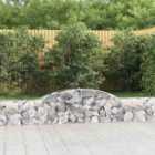 vidaXL Arched Gabion Baskets 3 pcs 300x30x40/60 cm Galvanised Iron