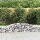 vidaXL Arched Gabion Baskets 2 pcs 400x50x40/60 cm Galvanised Iron