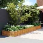 vidaXL Garden Raised Bed 482x100x36 cm Corten Steel