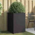 vidaXL Planter Black 52X48X75cm Cold-rolled Steel