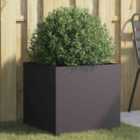 vidaXL Planter Black 49X47X46cm Cold-rolled Steel