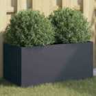 vidaXL Planter Anthracite 62X30X29cm Cold-rolled Steel