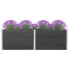 vidaXL Garden Raised Bed 200x50x91 cm WPC Grey